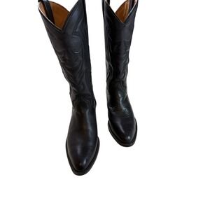 Joma Boots Mens Black Leather Cowboy Western Boots Size 27 EE‎  (9.5) Style 1064